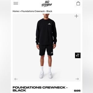 100 Thieves Black Crewneck
